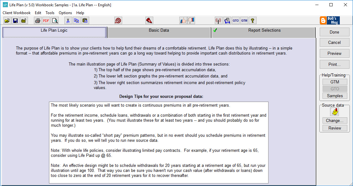 Life plan sample input