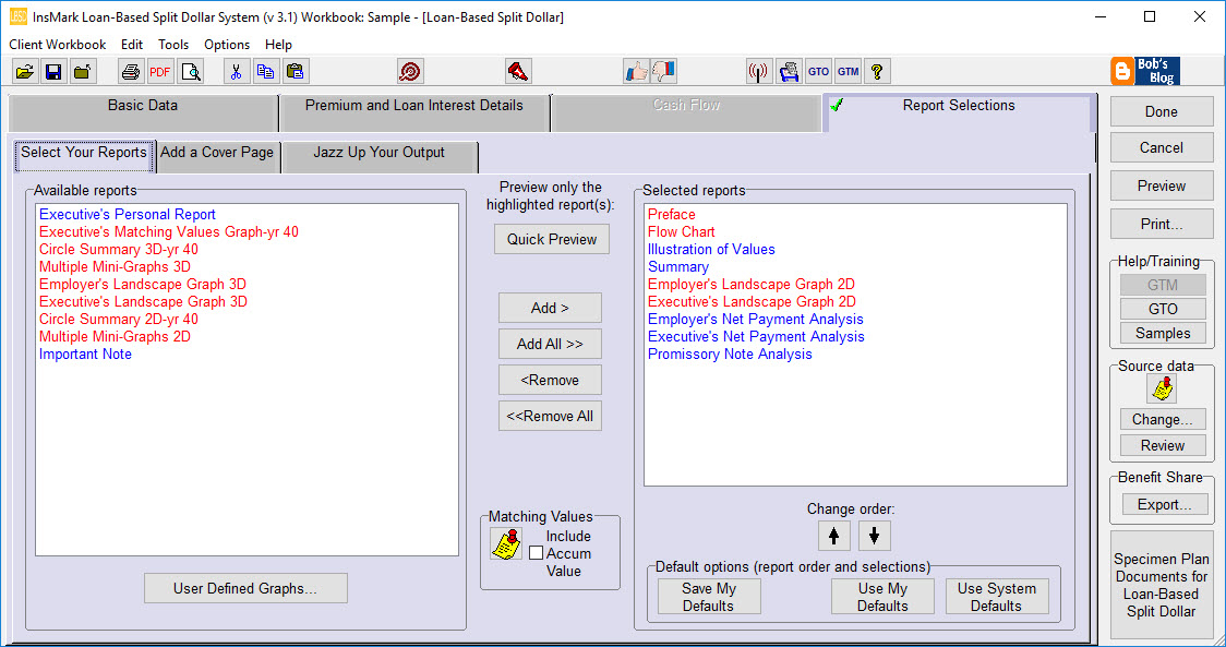 Loan-Based Split Dollar - Sample Input Image 4